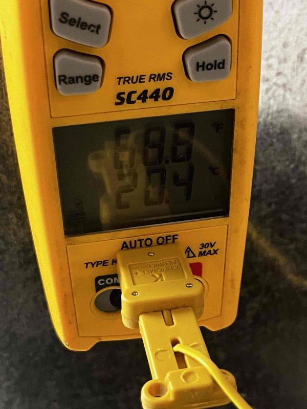 Completed routine cooling maintenance for club member. Performed comprehensive system inspection of Trane furnace and air handler unit. Verified electrical readings using multimeter, recording 288.2 volts to confirm proper power supply to equipment. Inspected all major components including ductwork, control panel, and wiring connections. System operating within normal parameters with no issues identified during maintenance visit.
