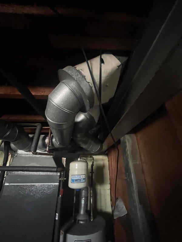 Responded to no cooling call for a 20-year-old air conditioning system that was completely non-operational. Upon inspection, evaluated the existing outdoor condensing unit and indoor air handler components, including thermostat controls and attic-mounted equipment. Given the age of the system and complete failure, provided comprehensive replacement estimate for new HVAC equipment to restore cooling functionality to the residence.