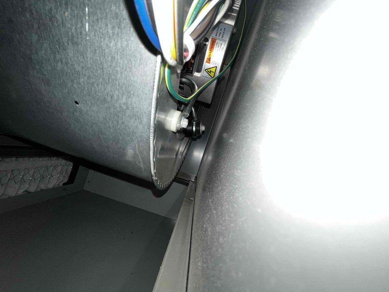 Completed cooling maintenance club visit on air handler unit. Performed thorough inspection of blower motor assembly and squirrel cage blower wheel, confirming proper operation and electrical connections. Examined evaporator coil and internal components, with all systems found in good operational condition with no signs of damage or excessive wear.
