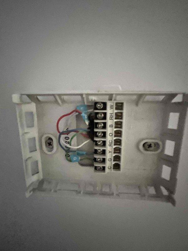 Responded to service call for air conditioning unit producing unusual noise. Upon inspection, evaluated existing HVAC system components including thermostat wiring configuration and indoor air handler installation. Provided comprehensive estimate for complete system replacement to address operational concerns and prevent future mechanical failure.