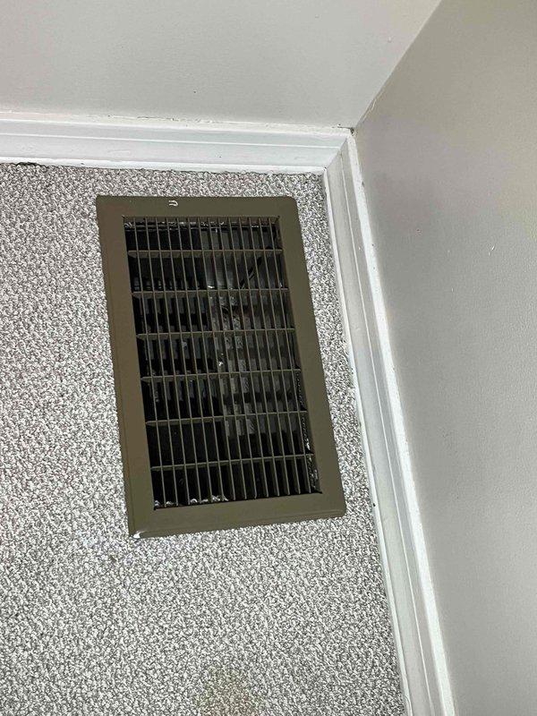 Measured and assessed bedroom return air vent opening in preparation for new carpet installation. Coordinated with homeowner to provide register grate prior to scheduled carpet installation to ensure proper cutout by flooring contractor. Return duct repair and final register installation to be completed after carpet work is finished and materials are received.