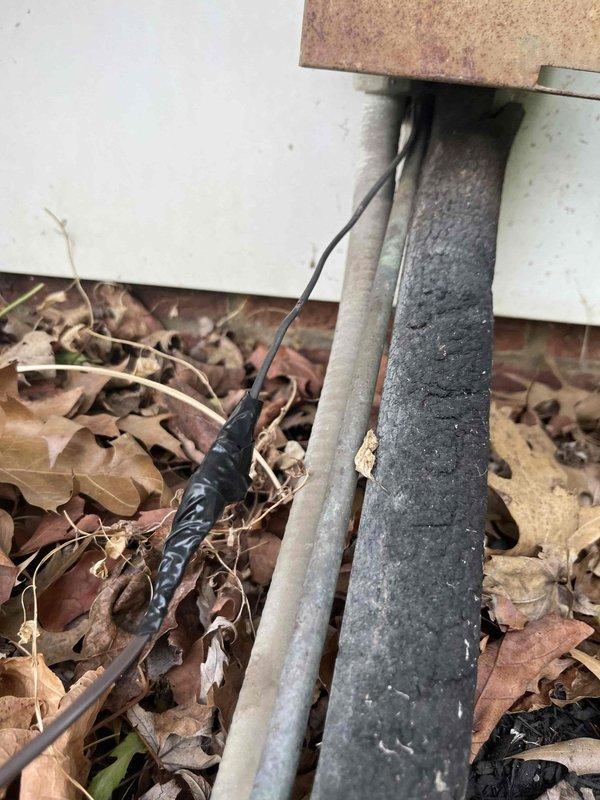 Performed diagnostic inspection of HVAC system and White-Rodgers control board assembly. Documented existing conditions including clogged gutter system with accumulated leaf debris near exterior unit and verified proper wiring connections and component functionality on the circuit board. System operational at time of service completion.