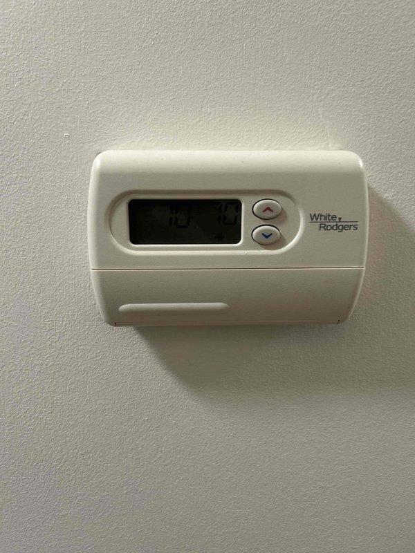 Completed annual AC tune-up maintenance on 9-year-old cooling system as part of preventative maintenance agreement. Performed comprehensive system inspection including thermostat operation verification, air filter assessment showing dust accumulation, and full outdoor unit diagnostic to address reported non-operation issue. All components tested and system restored to proper working condition.
