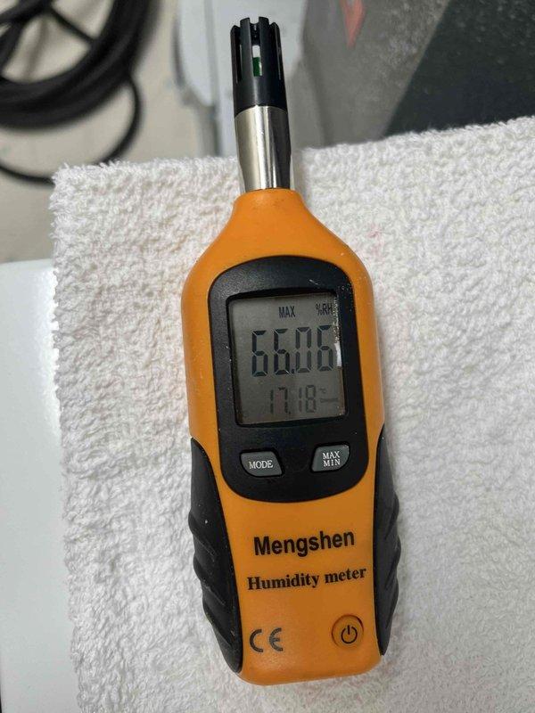 Performed comprehensive plumbing membership inspection at mechanical room, utilizing digital humidity meter to assess environmental conditions and monitor for potential moisture-related issues. Readings indicated 66% relative humidity at 77°F, which falls within acceptable parameters for equipment operation. Inspected HVAC ductwork, gas lines, water piping, expansion tank, and associated connections for proper operation, leaks, and structural integrity, with all components found to be functioning as designed.