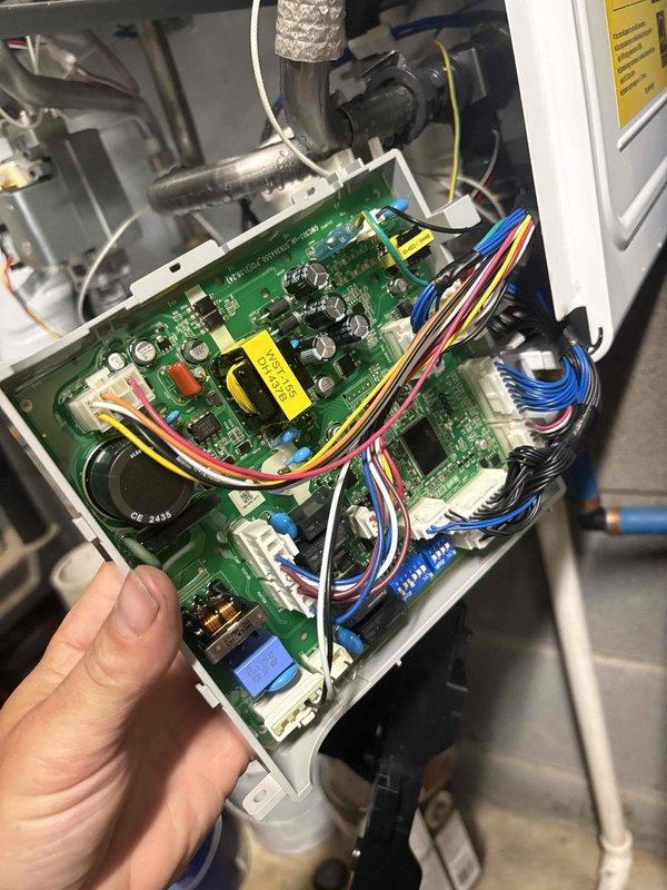 Responded to tankless water heater displaying error codes. Diagnosed and replaced faulty control board and flow sensor assembly to restore proper operation. Customer also reported abnormal taste and odor in water supply following recent well pump installation, which will require separate water quality assessment and potential filtration system evaluation.