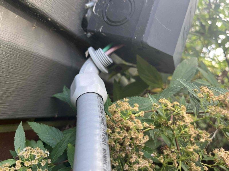 Completed club membership enrollment for air handler system. Performed routine maintenance inspection, documented equipment conditions with diagnostic readings using EMF meter, and photographed outdoor condensing unit installation including electrical connections and refrigerant lines.