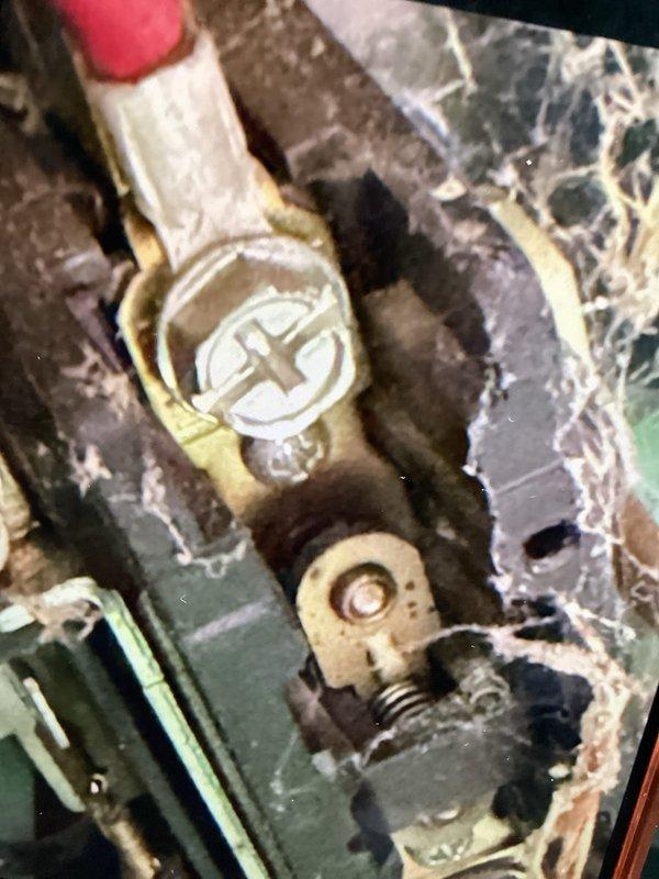 Responded to service call for air conditioning unit running constantly with concern of low R-22 refrigerant. Upon inspection, discovered severely deteriorated condition of refrigerant line connections and service ports showing extensive corrosion and degraded insulation material. The brass service valves and fittings exhibited significant oxidation and age-related wear. Documented existing conditions with photos showing compromised connection points and failing insulation on refrigerant lines, which would require immediate attention to prevent refrigerant loss and maintain system integrity.