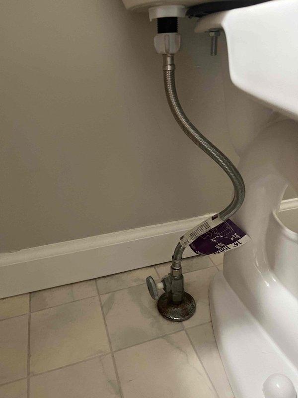 Completed follow-up service to update fixture shut-off valves, repair gas leak, and repair exterior hose bib. Installed new chrome-plated angle stop valve at toilet supply line with braided stainless steel flex connector, ensuring proper water flow and leak-free operation. All plumbing fixtures tested and verified operational upon completion.