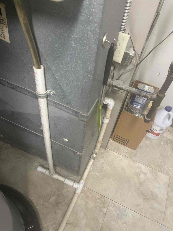 Responded to emergency water leak on hot water supply line beneath kitchen sink. Upon arrival, confirmed active leak from hot side connection and verified main water supply had been shut off to prevent further water damage. Inspected affected plumbing connections, identified source of leak, and completed necessary repairs to restore proper water service to the residence.