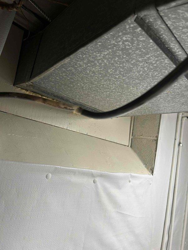 Completed preventive maintenance club visit on air handling system. Inspected ductwork, verified proper installation of flexible duct connections, and serviced condensate drain trap assembly with cleaning to ensure proper drainage and system operation. Customer expressed interest in prepaid cooling visit package for ongoing maintenance.
