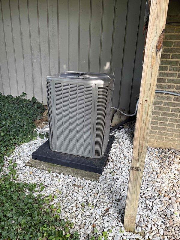 Responded to no cooling complaint on residential air conditioning system. Upon arrival, performed diagnostic testing of outdoor condenser unit using multimeter to check electrical values and system operation. Customer has maintenance appointment scheduled for Wednesday to address the issue and complete full system evaluation.
