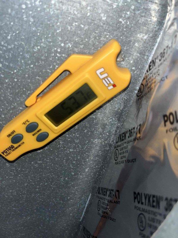 Responded to no cooling complaint on 10-year-old air conditioning system. Upon arrival, performed comprehensive system diagnostics using refrigerant scale and non-contact voltage meter to assess operational status. Customer reported recurring issue with inadequate cooling throughout residence for past two weeks, with history of slow refrigerant leak repaired four years prior. Conducted thorough inspection of outdoor condensing unit, checking electrical components, compressor operation, and refrigerant charge levels. Utilized digital charging scale to verify system refrigerant capacity and identify potential leak points. Performed voltage testing on electrical connections and control circuits to rule out power-related issues. Based on diagnostic findings and equipment readings, documented current system conditions for determination of necessary repairs to restore proper cooling function.