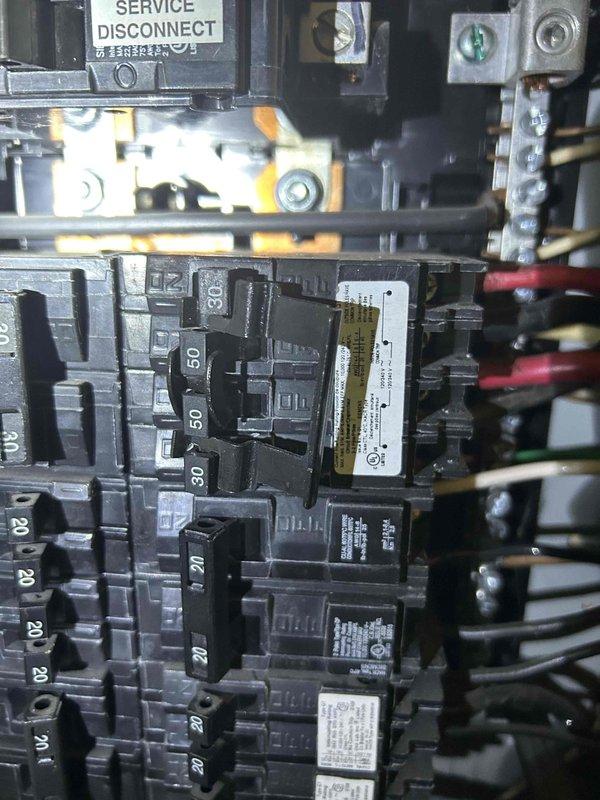 Responded to callback for mini-split system shutting off intermittently since installation with audible beeping alerts. Upon arrival, inspected electrical panel and service disconnect, verifying proper breaker sizing and connections for the mini-split system. Examined exterior line set routing and electrical conduit installation at building exterior. Identified and corrected issue causing system to cycle off and fail to restart properly. System tested and operating normally at time of departure.