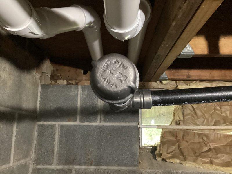 Completed HVAC estimate for conversion from existing oil furnace heating system to natural gas system in basement utility area with gas line already present on property. Assessed current equipment configuration, existing ductwork, venting requirements, and available space for new gas furnace installation. Documented basement infrastructure including exposed ceiling joists, concrete block walls, current plumbing systems, and utility routing to determine optimal equipment placement and installation approach for gas conversion project.