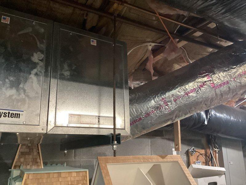 Conducted comprehensive estimate for high velocity ductless air conditioning system installation utilizing Unico equipment in residential attic space. Evaluated existing HVAC infrastructure including recently installed boiler system, assessed attic accessibility and structural requirements for compact ductwork routing, and documented current mechanical equipment configuration to develop installation proposal for space-efficient cooling solution.