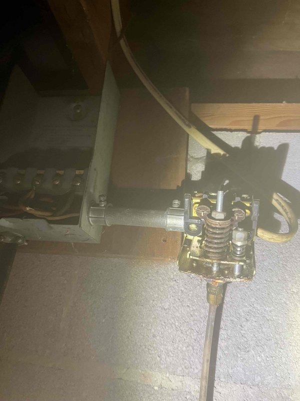Responded to service call for well pump pressure control replacement. Customer had pre-purchased replacement pressure gauge and pressure switch components. Performed installation of new pressure gauge and pressure switch on residential well pump system. Verified proper electrical connections and tested system operation. Measured pump amperage draw at 22.38 amps AC using digital clamp meter to confirm normal operating parameters. System tested and operating within specifications upon completion.