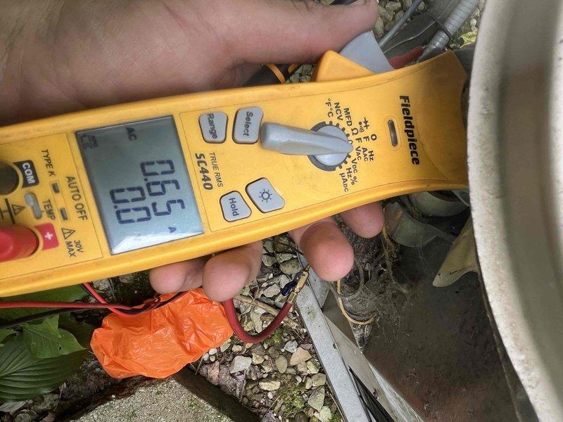 Completed comprehensive AC tune-up on 10-year-old residential cooling system. Performed full system diagnostics including electrical testing with multimeter, verified amp draw readings, checked refrigerant pressures and superheat/subcooling values, inspected condenser unit components, and tested all electrical connections. System operating within normal parameters with no deficiencies noted; all measurements confirmed proper operation and efficiency.