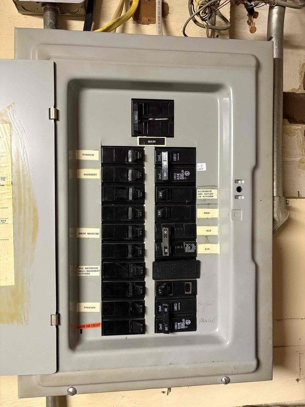 Returned for diagnostic evaluation after initial maintenance visit identified completely frozen evaporator coil. Unit was previously shut down to allow proper thawing before completing diagnosis. Assessed Amana outdoor condensing unit and indoor electrical panel configuration to determine root cause of freezing condition and provide replacement estimate. Maintenance service remains incomplete pending customer decision on equipment replacement versus repair options.