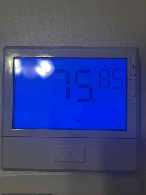 Responded to service call to remove programming from Pro1 digital thermostat that was configured during previous installation. Customer requested thermostat be returned to manual operation without scheduled programming. Successfully deprogrammed thermostat and verified system operation in non-programmed mode per customer preference.