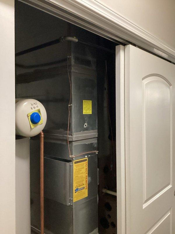 Responded to refrigerant loss issue where system depleted completely within three days of previous service. Performed comprehensive leak search on air handler system and identified leak source. Based on findings and system condition, presented and sold air handler replacement as the most effective solution to resolve the recurring refrigerant loss problem.