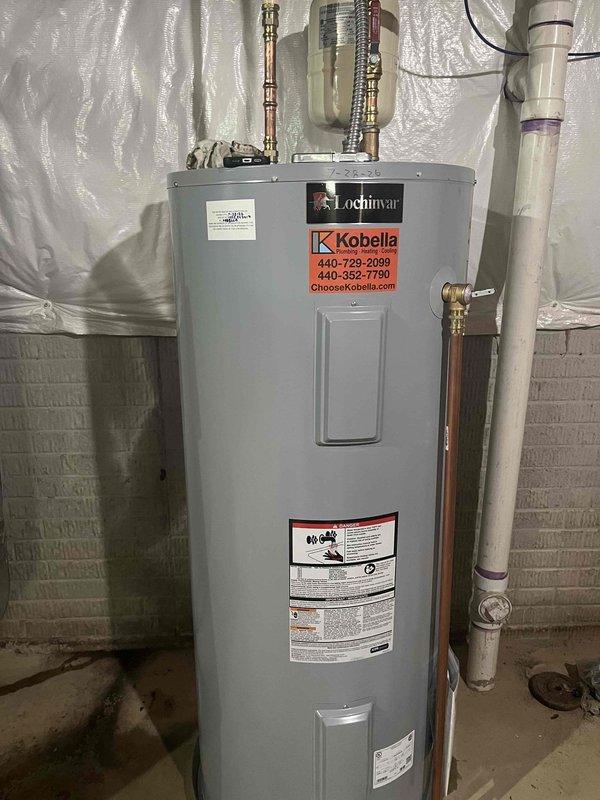 Responded to no hot water complaint and performed diagnostic evaluation of electric tanked water heater. Inspected unit controls, electrical connections, and heating elements. Completed necessary repairs to restore hot water functionality, verified proper operation of digital control panel and thermostat settings, and confirmed system returned to normal operating temperature and performance.