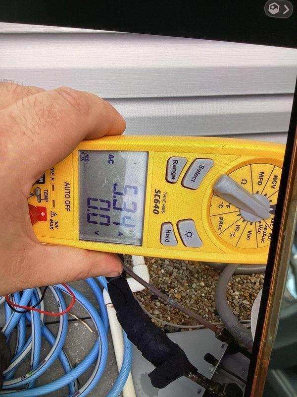 Completed routine cooling maintenance member visit on HVAC system. Replaced 16x25x4 air filter and verified electrical system performance, confirming voltage readings of 117-120V within normal operating parameters.
