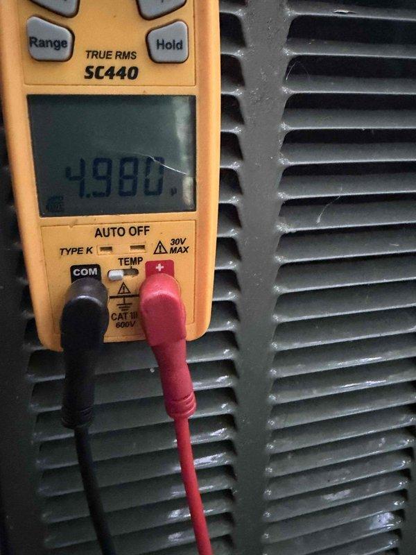 Completed cooling maintenance on two air handler units per club membership agreement. Performed electrical diagnostics using digital multimeter to verify proper voltage and amperage readings on both systems, confirming all components operating within manufacturer specifications.