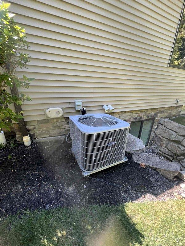 Completed comprehensive air conditioning tune-up and system inspection in response to high electric bill concerns. Performed standard maintenance procedures on outdoor condensing unit, including electrical diagnostics with amperage readings measuring 142.6 amps AC to verify compressor performance and identify potential efficiency issues. Cleaned and inspected all accessible components, verified proper system operation, and provided recommendations for optimal energy efficiency.
