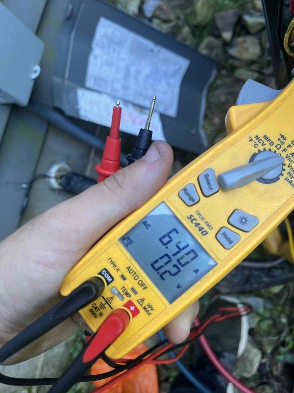 Completed cooling maintenance club visit on residential HVAC system. Performed electrical diagnostics using digital multimeter to verify proper voltage and amperage readings on system components. Inspected Kobella furnace/air handler unit in basement mechanical room, checking all warning labels, specifications, and operational components. Evaluated ductwork condition and assessed overall system performance to ensure optimal operation for the cooling season.