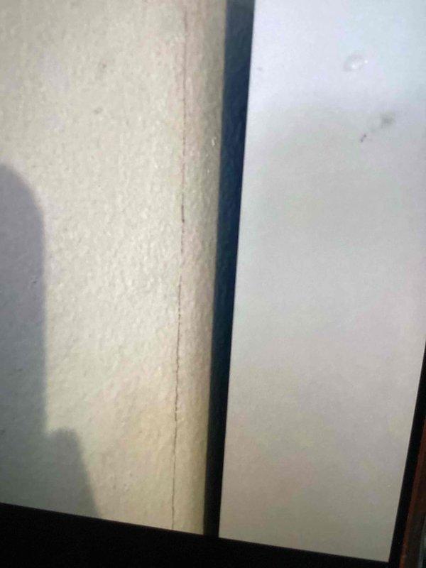 Responded to service call for recurring leak on one-year-old Daikin mini split system. Upon inspection, observed visible water staining along wall seam near indoor unit, indicating active moisture intrusion. Verified system operation via remote control and documented existing leak evidence with photographs for warranty consideration and further diagnostics.