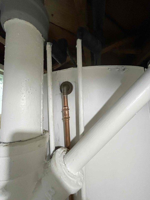 Responded to service call for broken shower head supply pipe. Upon inspection, identified fractured copper pipe connection requiring repair. Performed sweat soldering procedure to repair and secure the shower head supply line. Verified proper water flow and tested connections for leaks to ensure system integrity before completion.