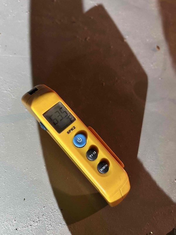 Completed final prepaid cooling maintenance visit on air handler system. Inspected attic-mounted condensate pump assembly, verified proper operation of drainage system including PVC piping and trap configuration, and checked refrigerant line insulation. Confirmed all mechanical components functioning within normal parameters and documented equipment condition with thermal readings.