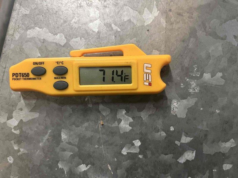 Completed scheduled cooling maintenance for club member's air handler system. Performed comprehensive inspection including temperature diagnostics with readings of 114°F at equipment surfaces, verified proper air filtration with clean pleated filter in good condition, and documented system components including ductwork, electrical connections, and mechanical assemblies. All equipment operating within normal parameters with no deficiencies noted at time of service.