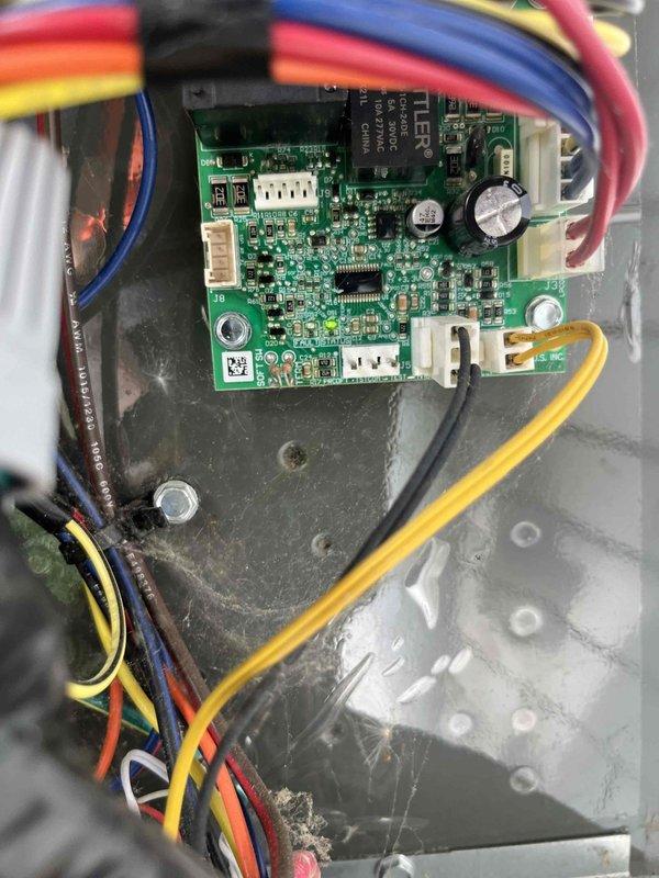 Completed cooling maintenance club visit on residential HVAC system. Performed comprehensive inspection of control board and electrical connections, verified proper voltage and amperage readings across all circuits, and documented system operation with diagnostic measurements showing normal parameters. All components functioning within manufacturer specifications with no deficiencies noted.