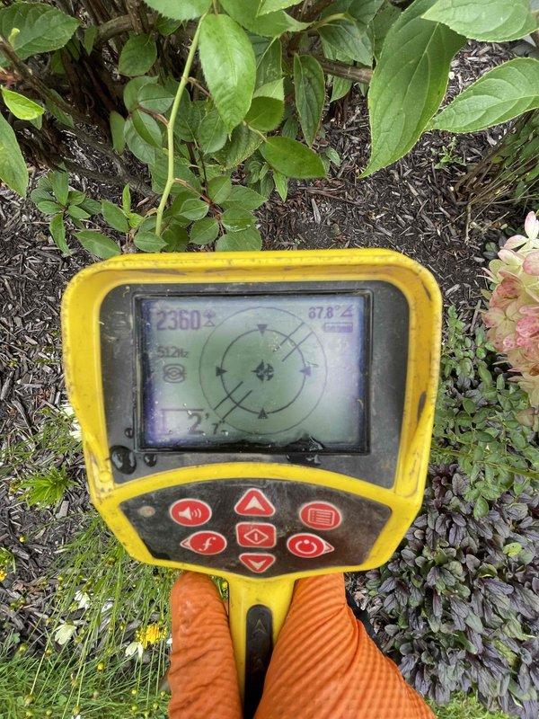 Responded to sanitary drain clog in main line. Used electronic pipe locating equipment to identify the precise location of the main drain cleanout access point beneath landscaped garden area. Successfully located and accessed the cleanout, cleared the obstruction from the main sanitary line, and restored proper drainage flow to the system.