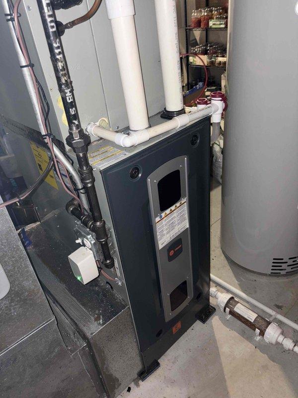 Completed warranty service for HVAC system by replacing defective component. Verified proper system operation and confirmed pressure readings within manufacturer specifications at 0.15, ensuring unit is functioning correctly post-repair.