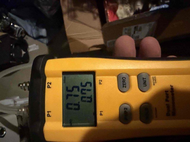 Completed warranty service for HVAC system by replacing defective component. Verified proper system operation and confirmed pressure readings within manufacturer specifications at 0.15, ensuring unit is functioning correctly post-repair.