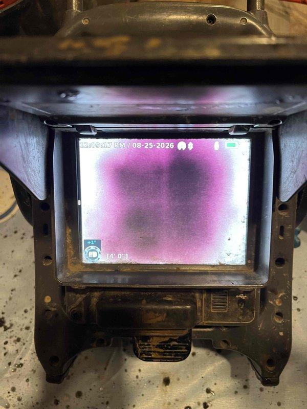 Responded to callback for recurring drainage backup issue. Performed diagnostic inspection of previous repair work using thermal imaging and camera equipment to assess drain line condition and identify potential underlying problems. Customer reported that initial service may not have fully resolved the blockage, requiring further investigation to determine if more extensive drain line work is needed.