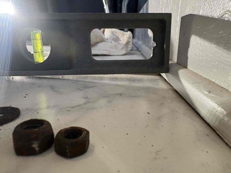 Responded to a toilet leak at the flange connection. Upon inspection, verified the toilet was not properly level and secured the fixture with new closet bolts and hardware to eliminate the leak at the base. Tested for proper seal and confirmed no further water discharge around the flange area.