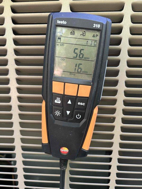 Returned to property to complete previously sold burner replacement on heating system. Successfully replaced all five burners as scheduled after material arrival, performed combustion analysis testing using Testo 310 analyzer which confirmed proper CO levels and system operation, and completed heating club maintenance verification per service agreement requirements.