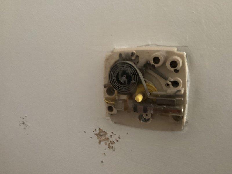 Conducted on-site evaluation for replacement of existing wall-mounted gas furnace. Inspected current unit and thermostat system, documenting equipment condition and configuration through detailed photography. Assessed installation requirements, existing venting arrangement, and spatial constraints for new equipment placement. Provided comprehensive replacement estimate including equipment specifications and installation scope for customer consideration.