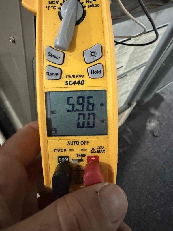 Performed cooling system inspection and tune-up on residential HVAC unit. Conducted comprehensive electrical diagnostics using digital multimeter to verify voltage readings and system performance parameters. All measurements recorded within acceptable operating ranges for continued safe operation.