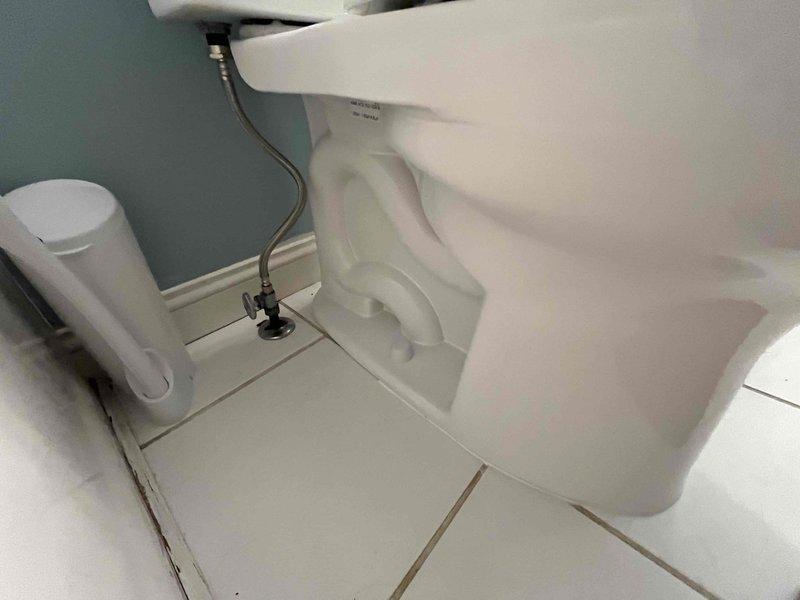 Conducted on-site evaluation for toilet installation project involving two fixtures. Assessed existing bathroom conditions, including flooring, water supply lines, and shutoff valve configurations. Reviewed current plumbing connections with braided supply lines and discussed installation options with property owner. Provided consultation on procurement alternatives, comparing contractor-supplied fixtures versus customer-provided materials, and outlined scope of work for complete toilet replacement and installation services.