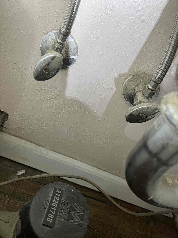 Completed plumbing membership inspection of water supply system and angle stop valves. Inspected braided stainless steel flex supply lines, valve assemblies, and escutcheon plates for proper operation and potential leaks. Confirmed no tankless water heater present at property during assessment.