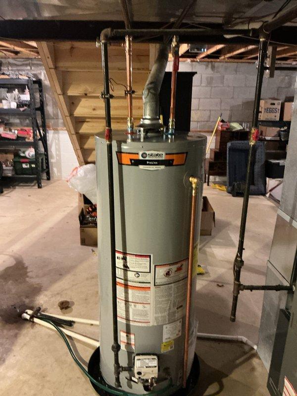 Responded to service call for sump pump battery backup system failure during power outage. Upon inspection, determined that recently replaced battery was not activating the backup system as intended. Tested backup pump operation and verified power supply connections to identify root cause of system malfunction. Recommended installation of inverter with appropriate amperage specifications to ensure reliable backup pump operation during future power outages. Documented existing plumbing infrastructure including water heater connections and utility room configuration for service records.