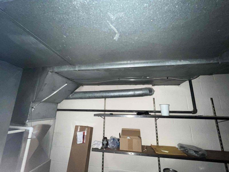 Returned to property to complete condensate pump installation as previously sold. Installed new condensate pump assembly in basement utility area to handle HVAC system drainage, routing discharge line appropriately to prevent water damage. Tested pump operation and verified proper cycling and drainage functionality upon completion.