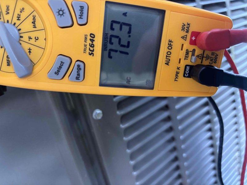 Completed annual preventive maintenance on two-year-old residential air conditioning system. Performed comprehensive tune-up including visual inspection of outdoor condensing unit, electrical measurements, and system diagnostics. Verified capacitor values using digital multimeter, recording 723 microfarads within manufacturer specifications. Calculated and confirmed proper superheat and subcooling values to ensure optimal refrigerant charge. System found operating normally with no deficiencies noted at time of service.