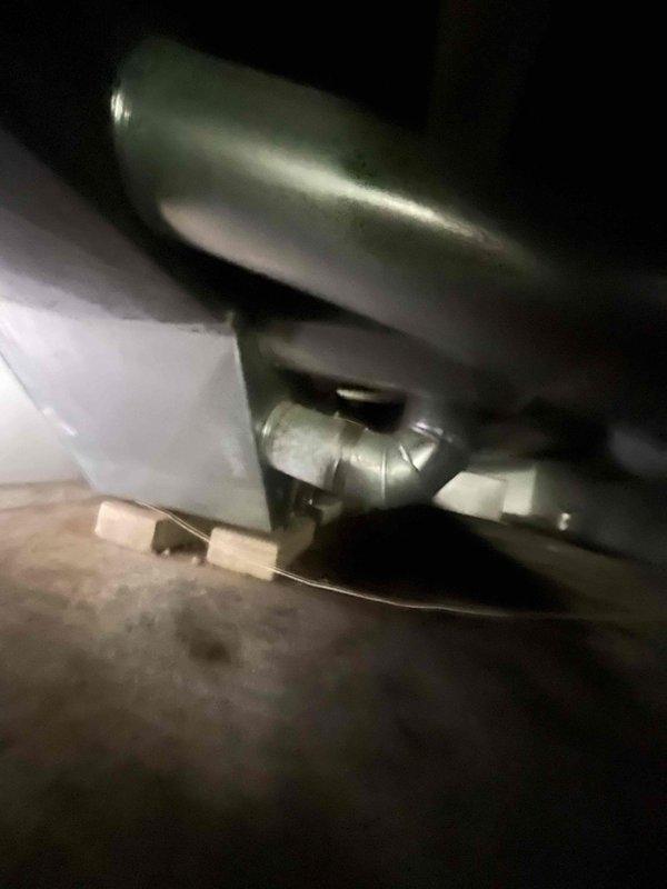 Responded to service call for furnace producing whistling sound. Upon inspection of HVAC system in attic space, evaluated furnace components, ductwork connections, and air handler configuration. Documented existing equipment condition including horizontal tank assembly, refrigerant lines, electrical disconnect, and duct installation with securing straps. Provided estimate for complete system replacement based on assessment findings.