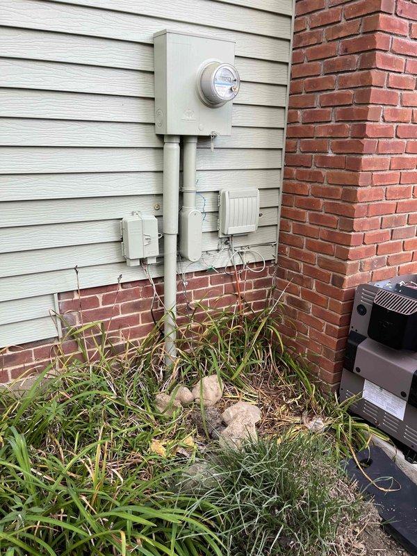 Installed new gas line to supply pool heater at residential property. Routed black iron pipe from existing gas meter location through exterior wall penetration and attic space to designated heater location, ensuring proper support, clearances, and code-compliant installation throughout entire run.