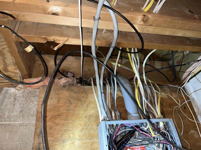 Installed new gas line to supply pool heater at residential property. Routed black iron pipe from existing gas meter location through exterior wall penetration and attic space to designated heater location, ensuring proper support, clearances, and code-compliant installation throughout entire run.